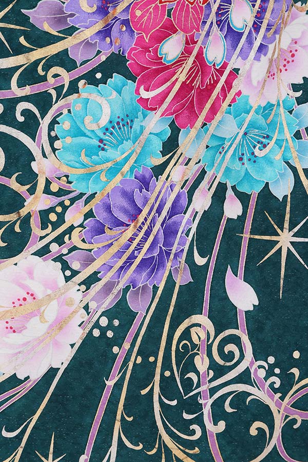 振袖 レンタル 成人式 フルセット 緑