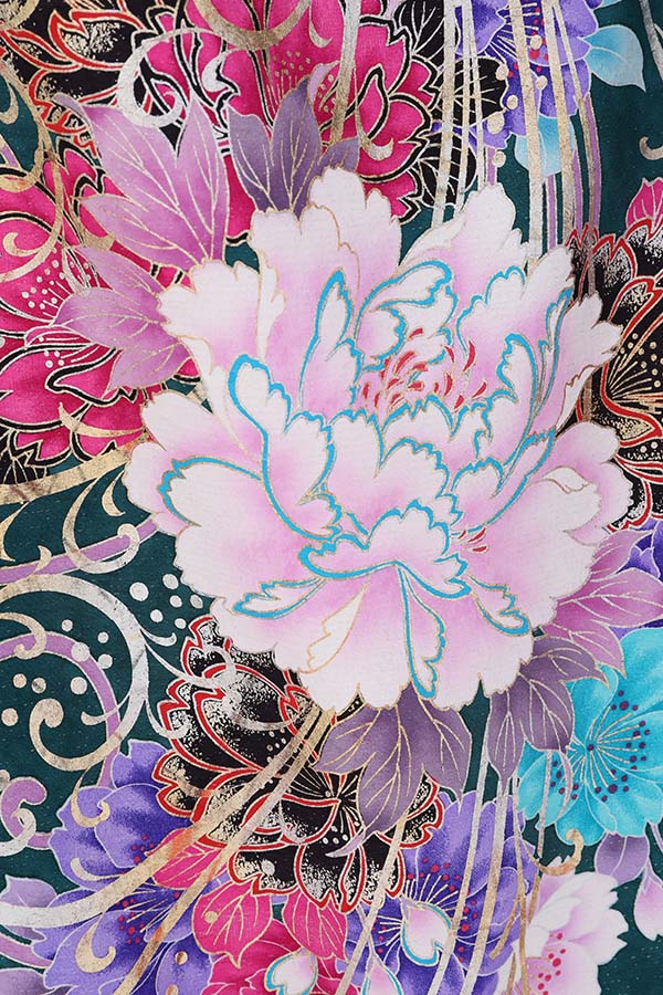 振袖 レンタル 成人式 フルセット 緑