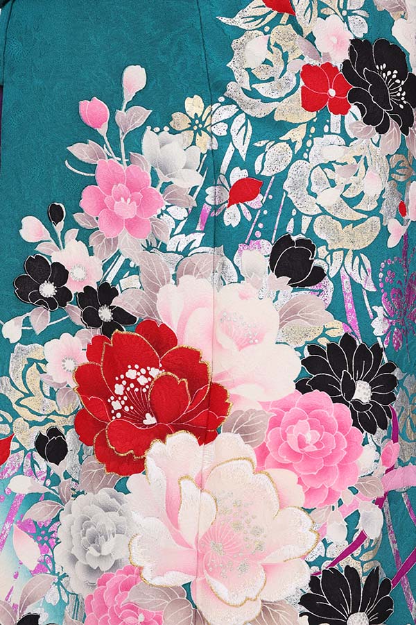 振袖 レンタル 成人式 フルセット 緑