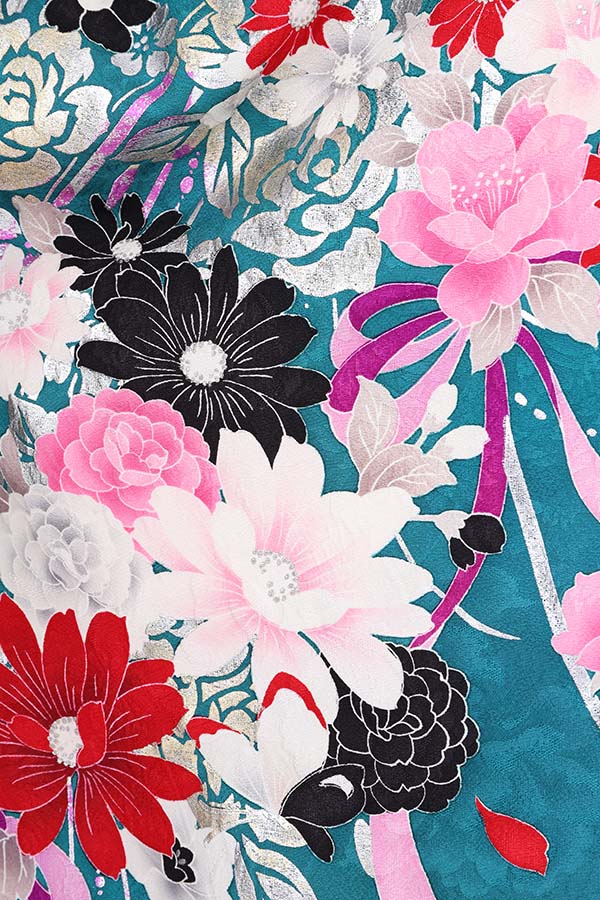 振袖 レンタル 成人式 フルセット 緑