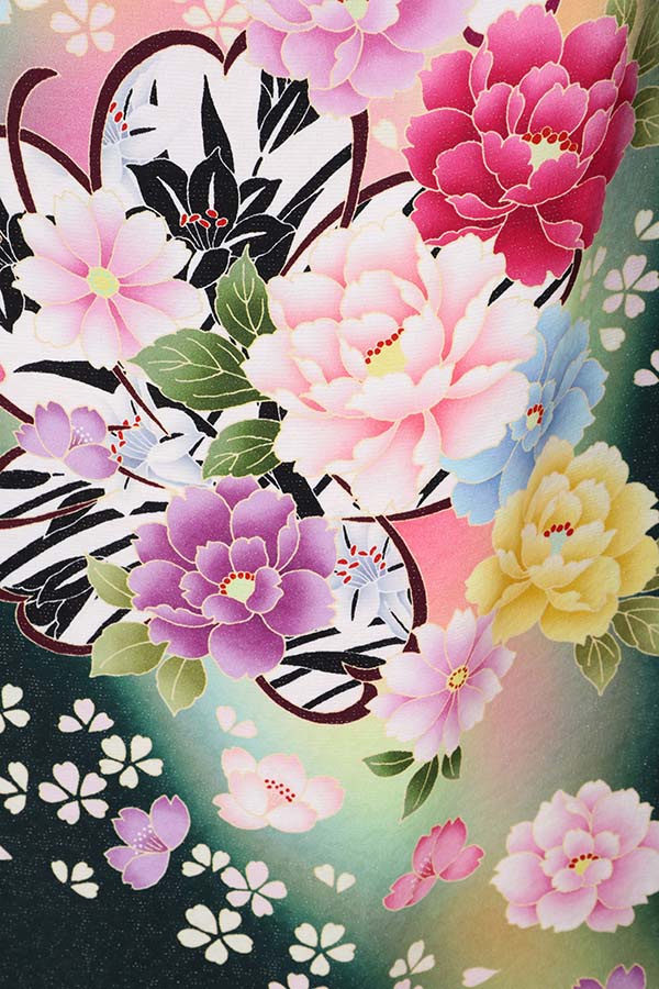 振袖 レンタル 成人式 フルセット 緑