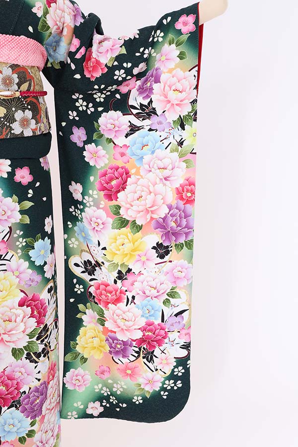 振袖 レンタル 成人式 フルセット 緑