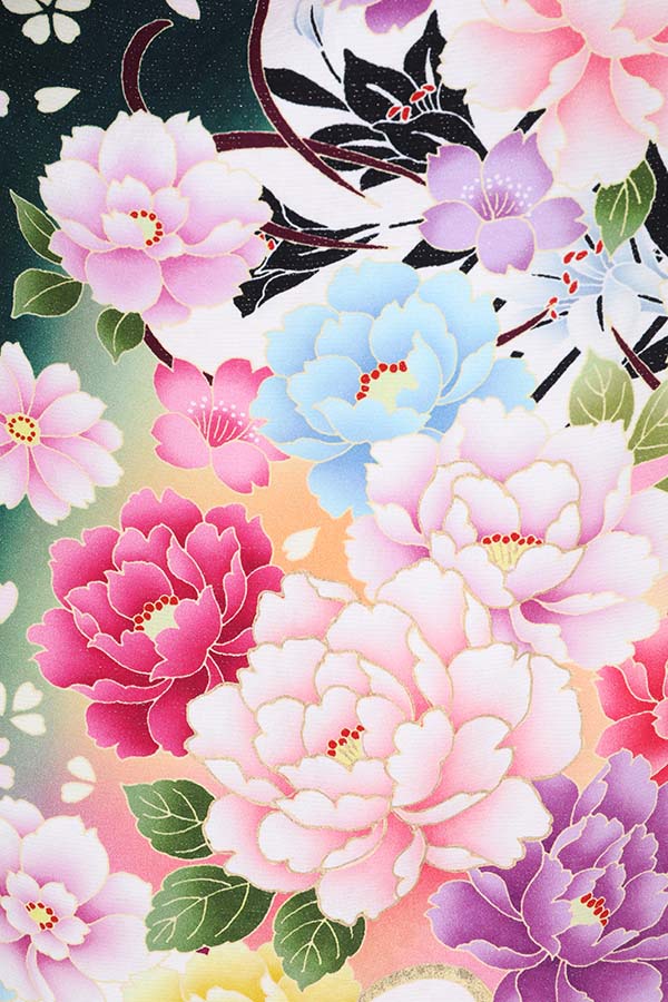 振袖 レンタル 成人式 フルセット 緑