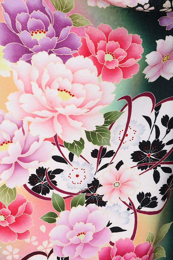 振袖 レンタル 成人式 フルセット 緑