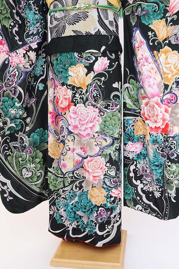 振袖 レンタル 成人式 フルセット 緑