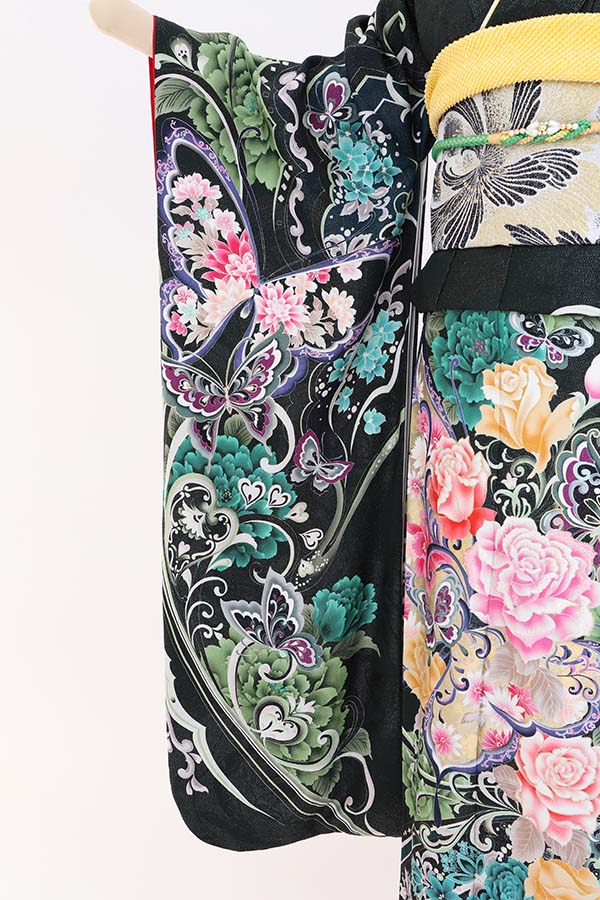 振袖 レンタル 成人式 フルセット 緑