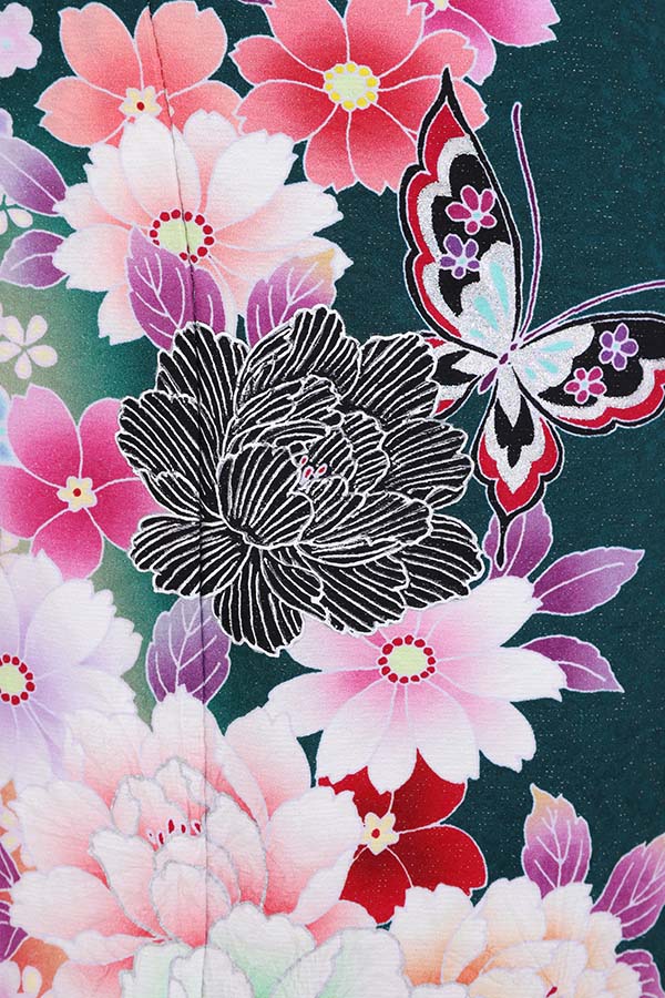 振袖 レンタル 成人式 フルセット 緑