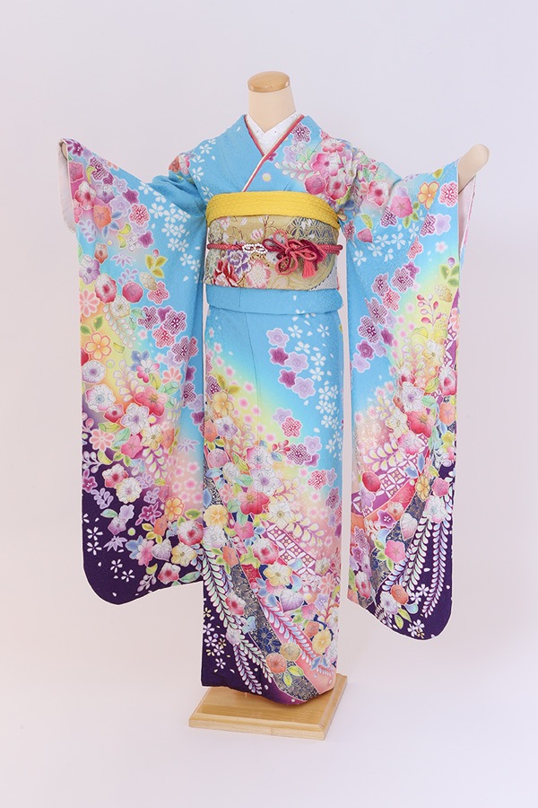 振袖 レンタル 成人式 フルセット 水色