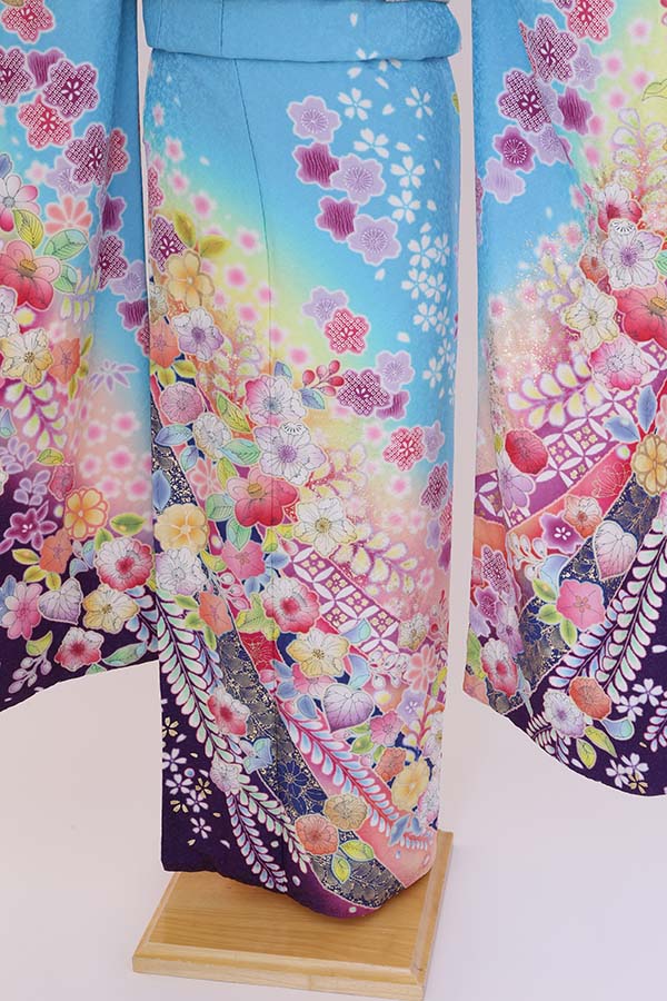 振袖 レンタル 成人式 フルセット 水色