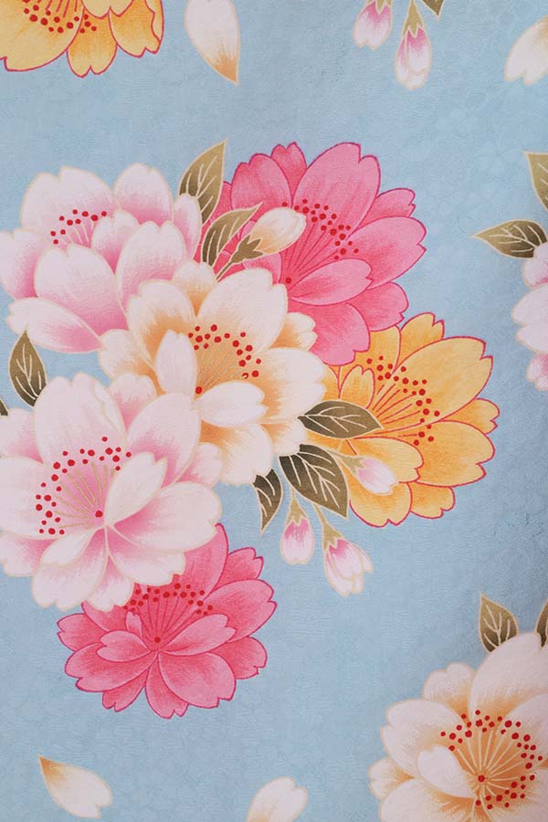 振袖 レンタル 成人式 フルセット 水色