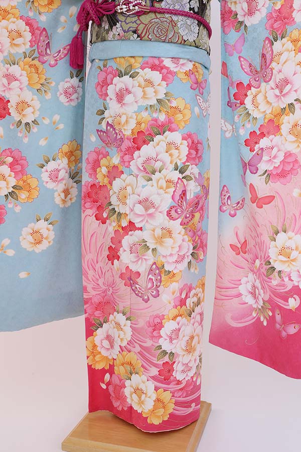 振袖 レンタル 成人式 フルセット 水色