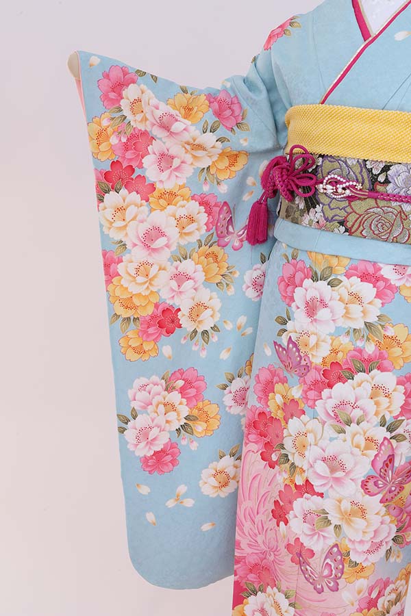 振袖 レンタル 成人式 フルセット 水色