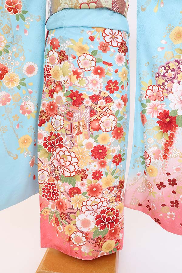 振袖 レンタル 成人式 フルセット 水色