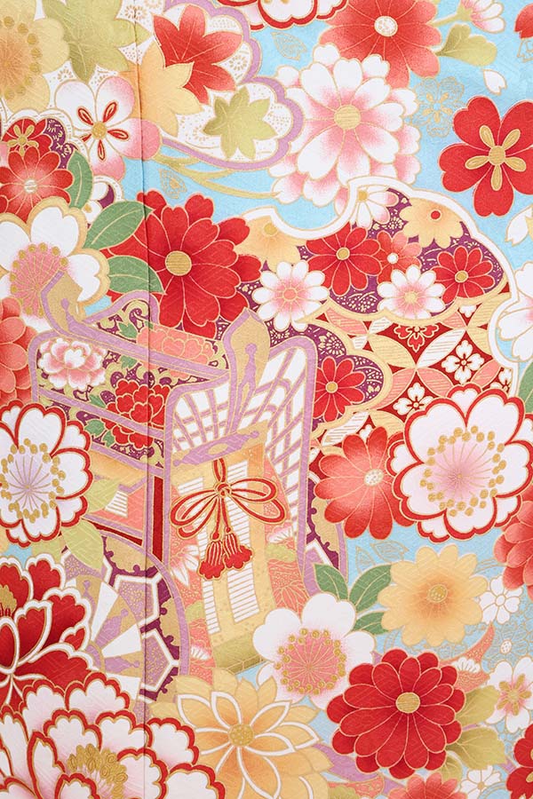 振袖 レンタル 成人式 フルセット 水色