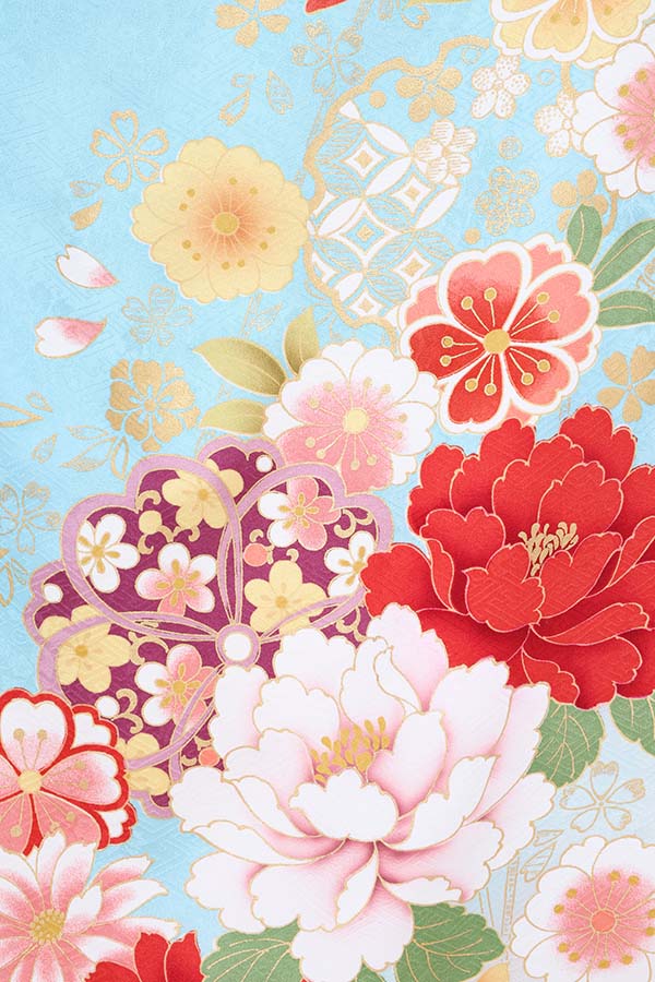 振袖 レンタル 成人式 フルセット 水色