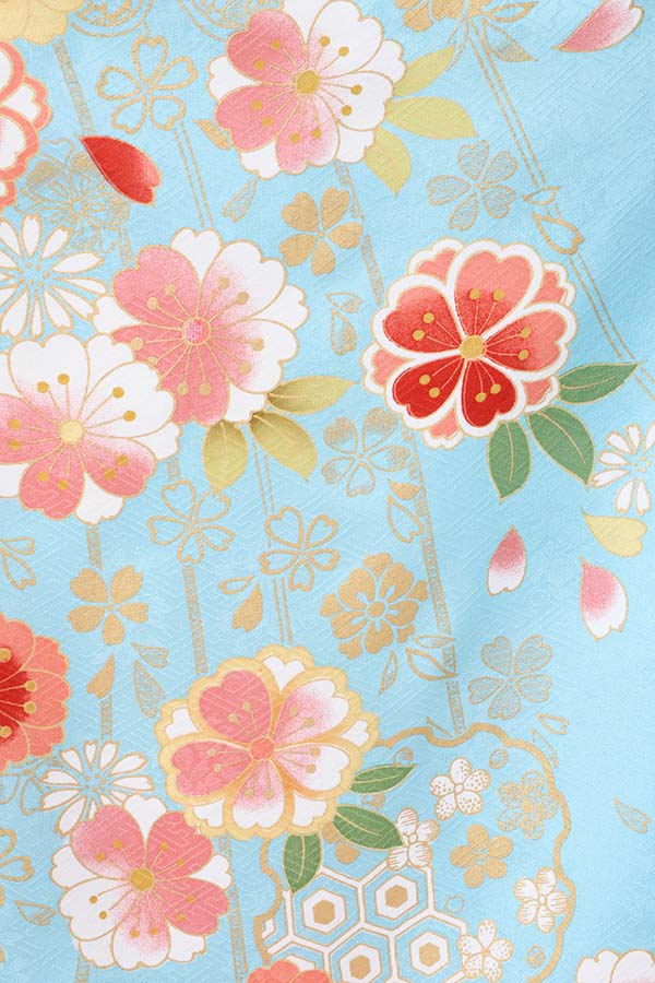 振袖 レンタル 成人式 フルセット 水色