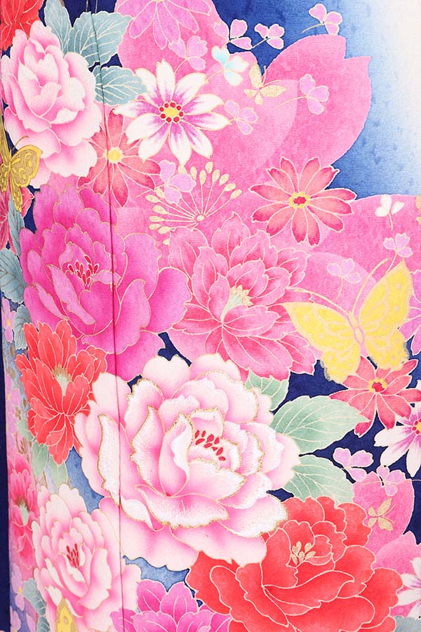 振袖 レンタル 成人式 フルセット 青