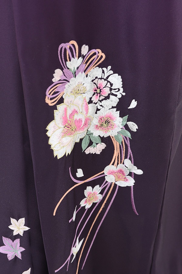 袴 レンタル 紫 ぼかし刺繍