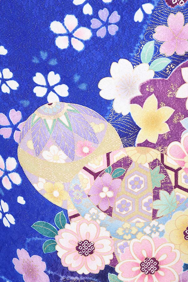 振袖 レンタル 成人式 フルセット 青