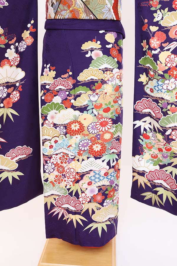 振袖 レンタル 成人式 フルセット 紫