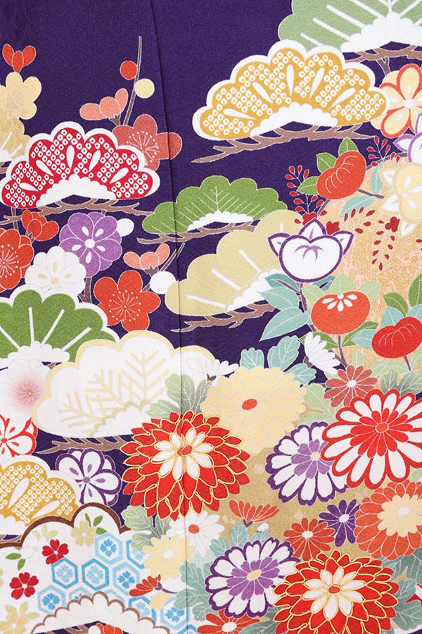 振袖 レンタル 成人式 フルセット 紫