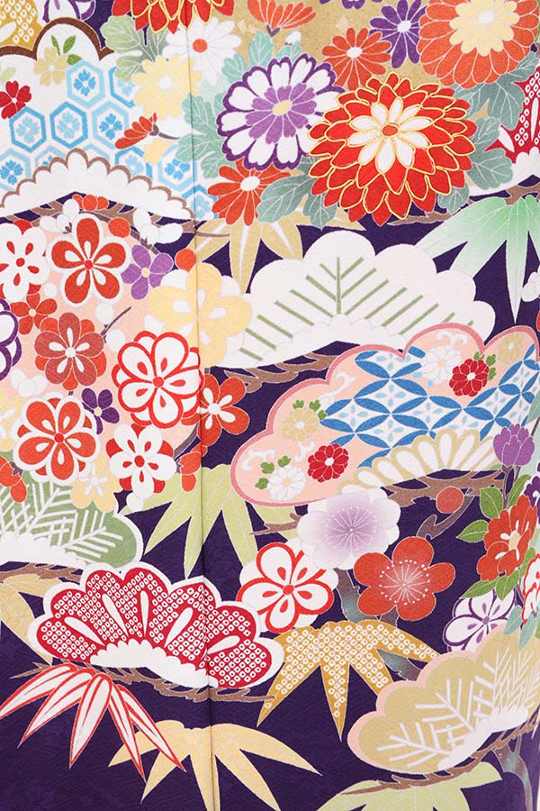 振袖 レンタル 成人式 フルセット 紫