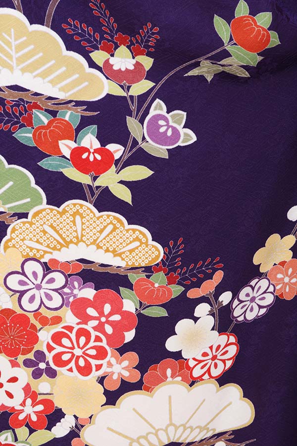 振袖 レンタル 成人式 フルセット 紫