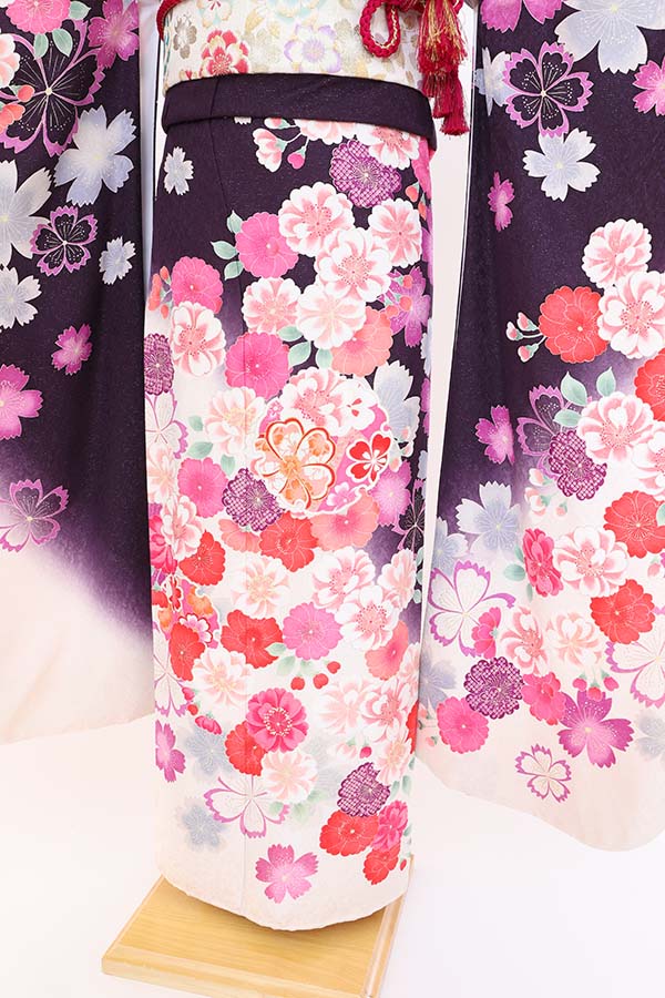 振袖 レンタル 成人式 フルセット 紫