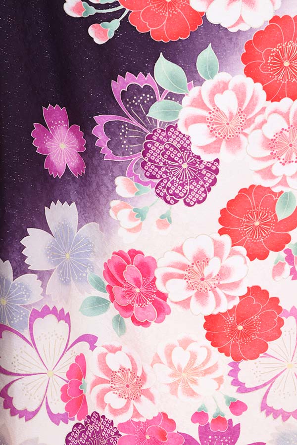 振袖 レンタル 成人式 フルセット 紫