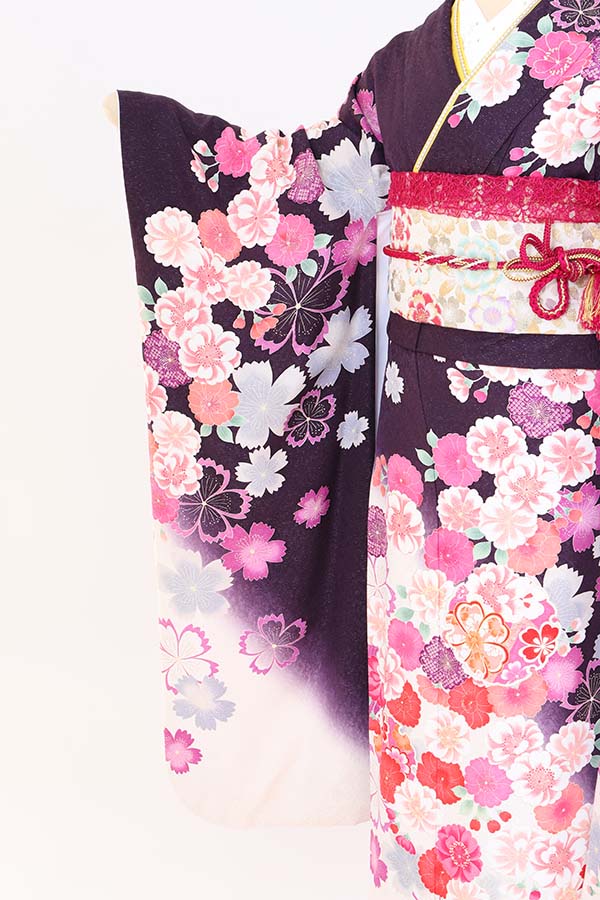 振袖 レンタル 成人式 フルセット 紫