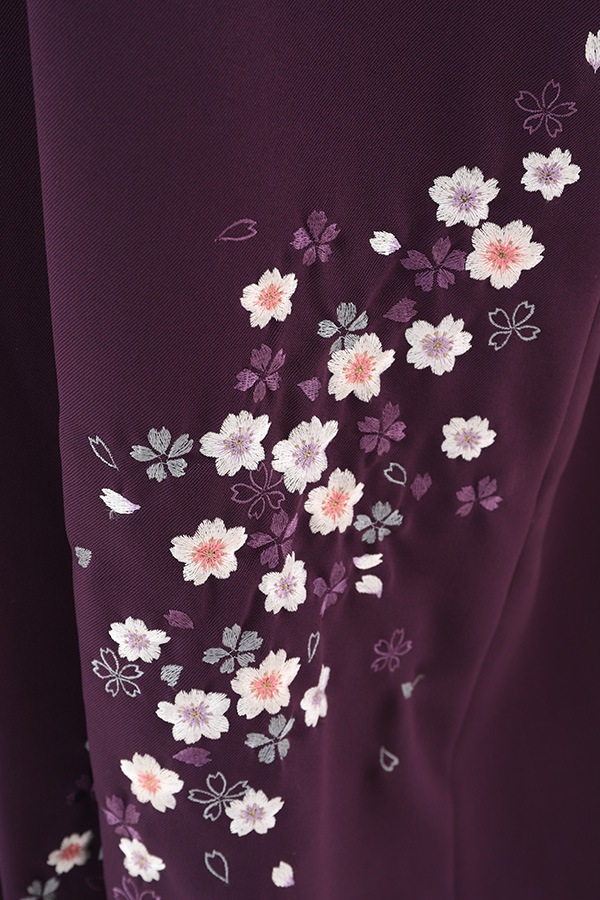 袴 レンタル 紫 刺繍