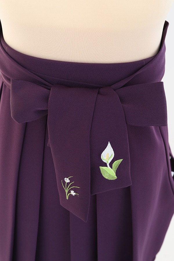 袴 レンタル 紫 刺繍