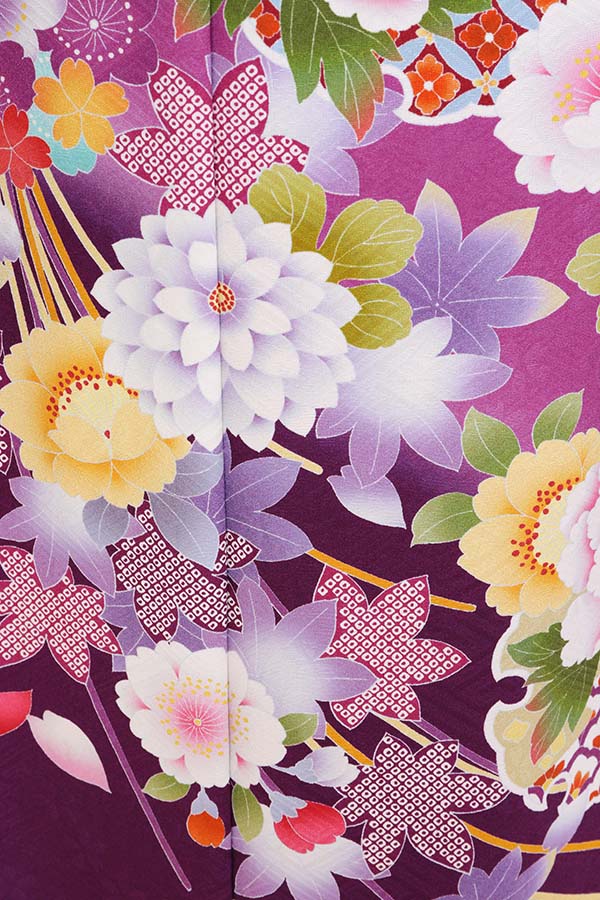 振袖 レンタル 成人式 フルセット 紫