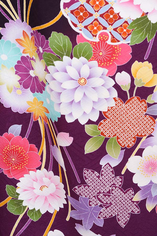 振袖 レンタル 成人式 フルセット 紫