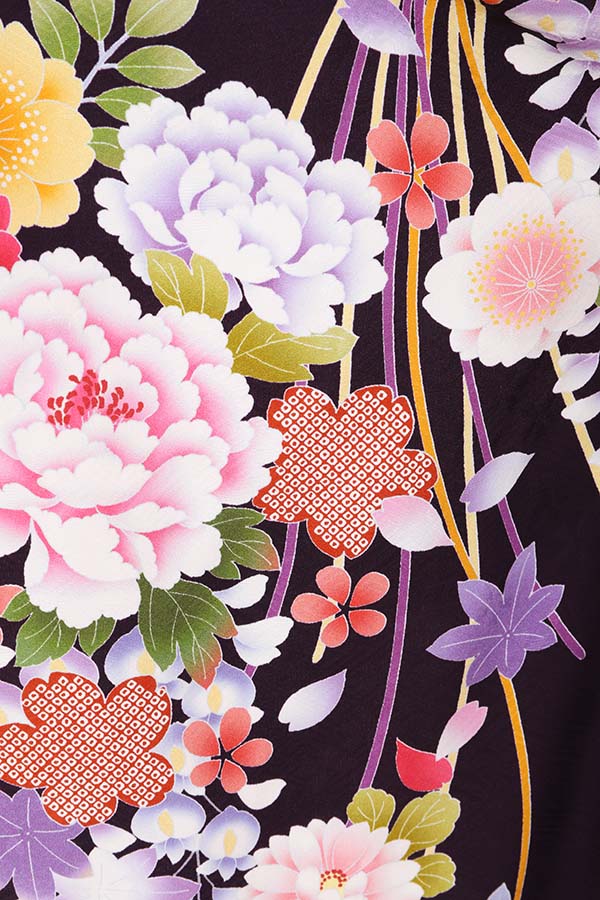 振袖 レンタル 成人式 フルセット 紫