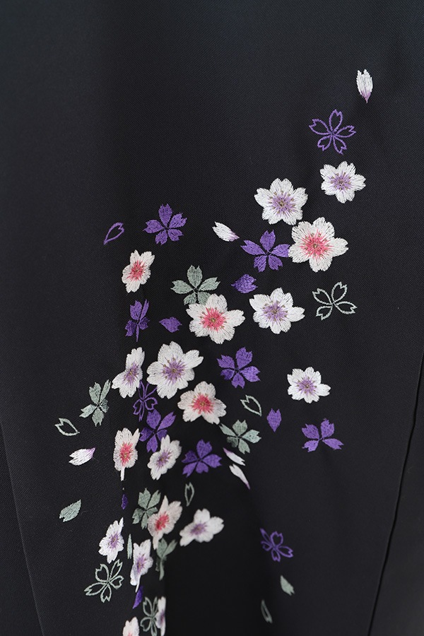 袴 レンタル 濃緑 刺繍