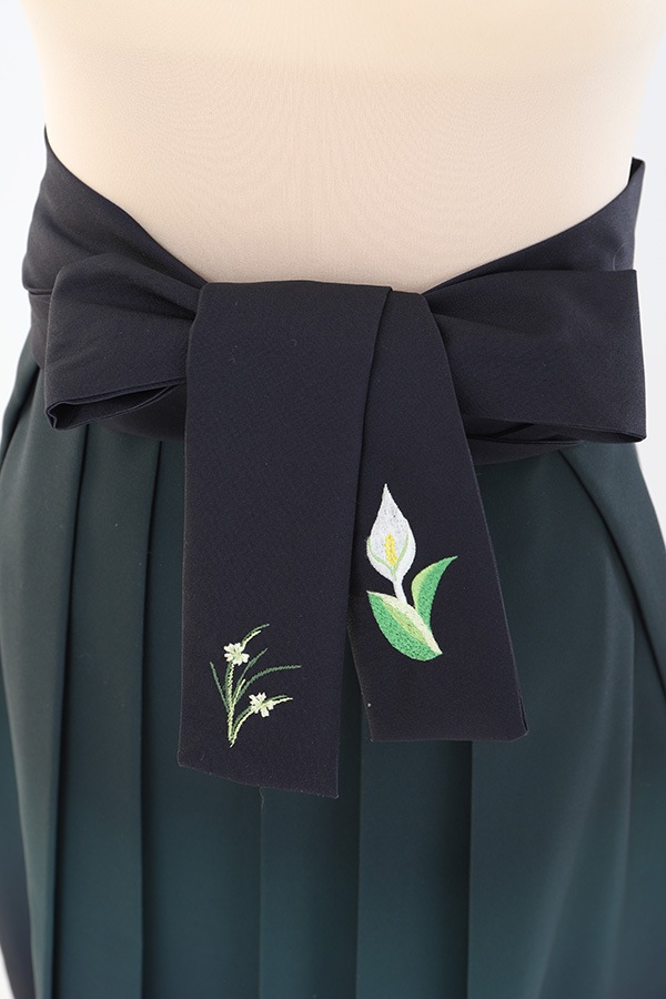 袴 レンタル 濃緑 刺繍