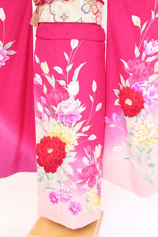 振袖 レンタル 成人式 フルセット 濃ピンク