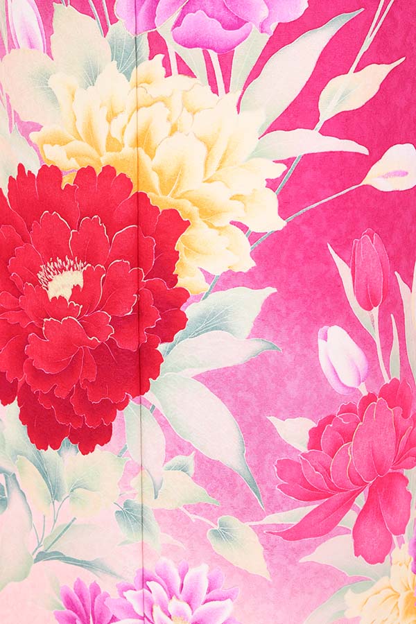 振袖 レンタル 成人式 フルセット 濃ピンク