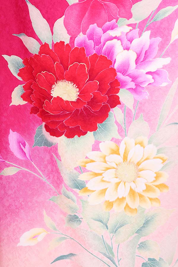 振袖 レンタル 成人式 フルセット 濃ピンク