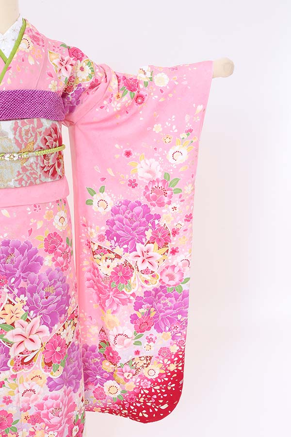 振袖 レンタル 成人式 フルセット ピンク