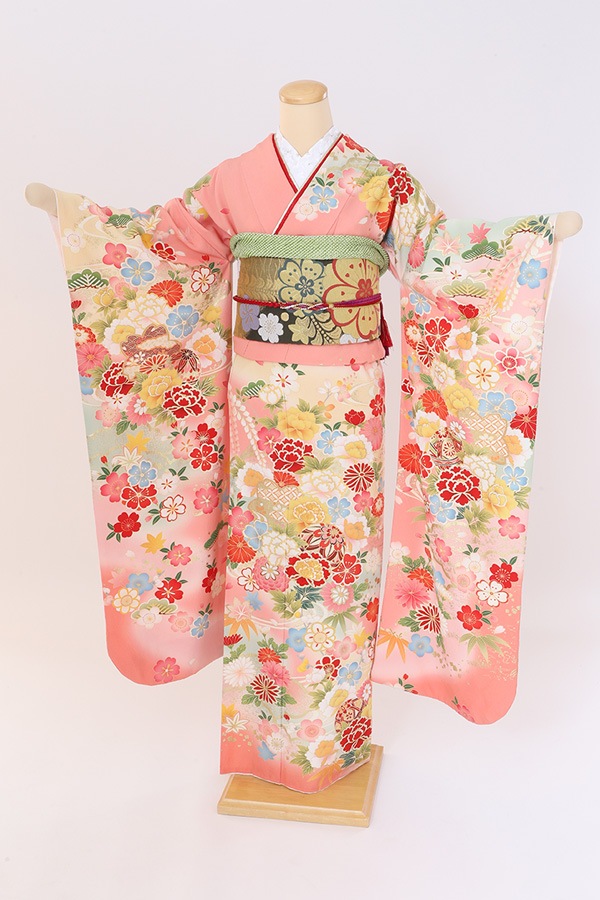 振袖 レンタル 成人式 フルセット ピンク