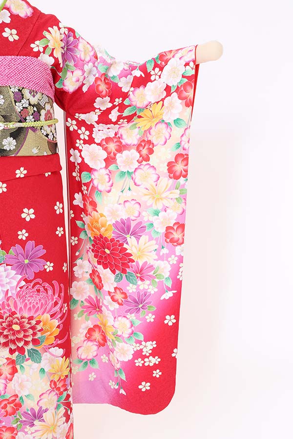 振袖 レンタル 成人式 フルセット 赤