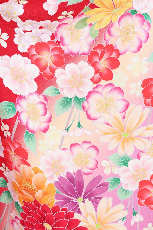 振袖 レンタル 成人式 フルセット 赤