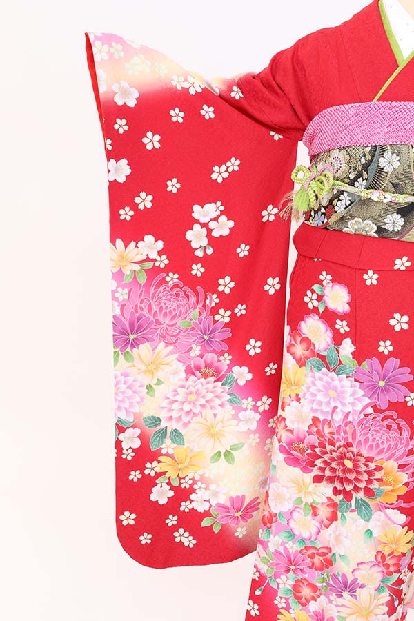 振袖 レンタル 成人式 フルセット 赤