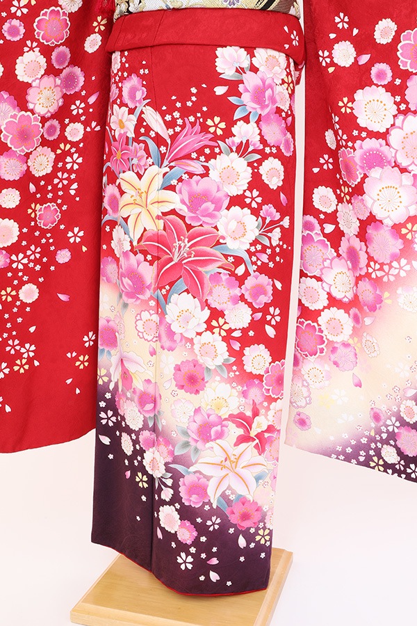 振袖 レンタル 成人式 フルセット 赤