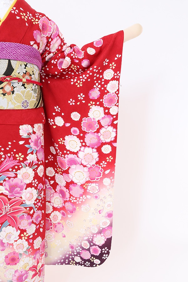 振袖 レンタル 成人式 フルセット 赤