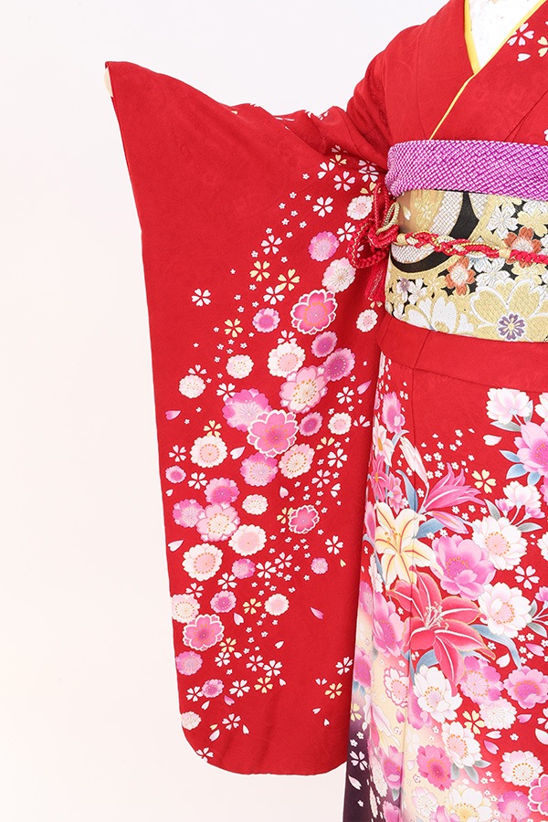振袖 レンタル 成人式 フルセット 赤