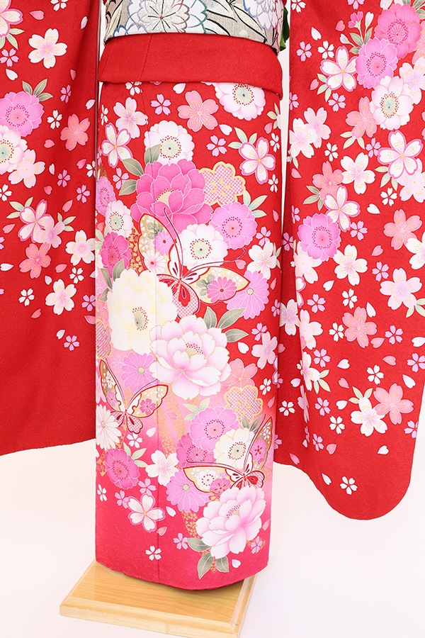 振袖 レンタル 成人式 フルセット 赤