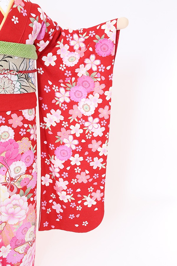 振袖 レンタル 成人式 フルセット 赤